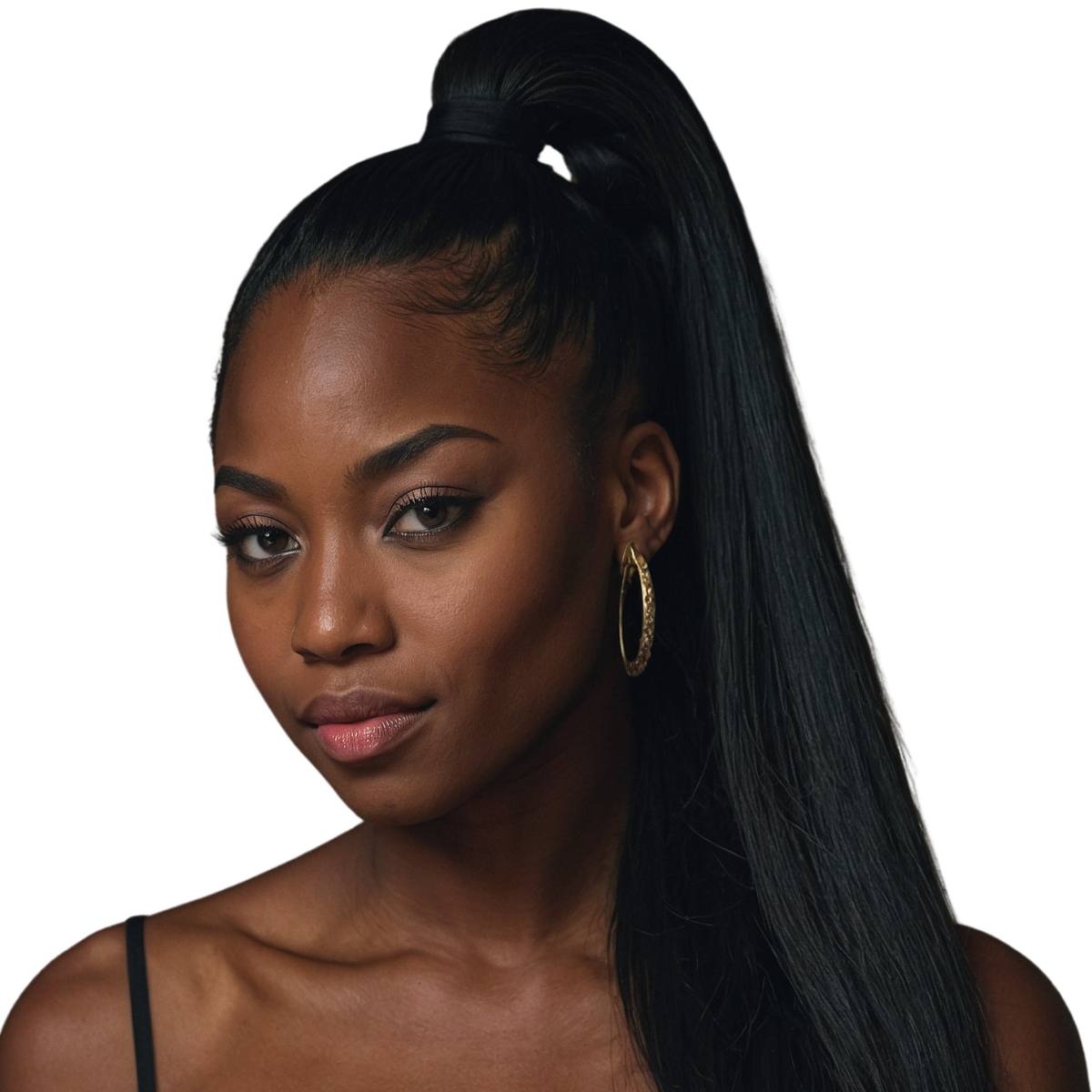 Jet Black Ponytail Jet Black Ponytail