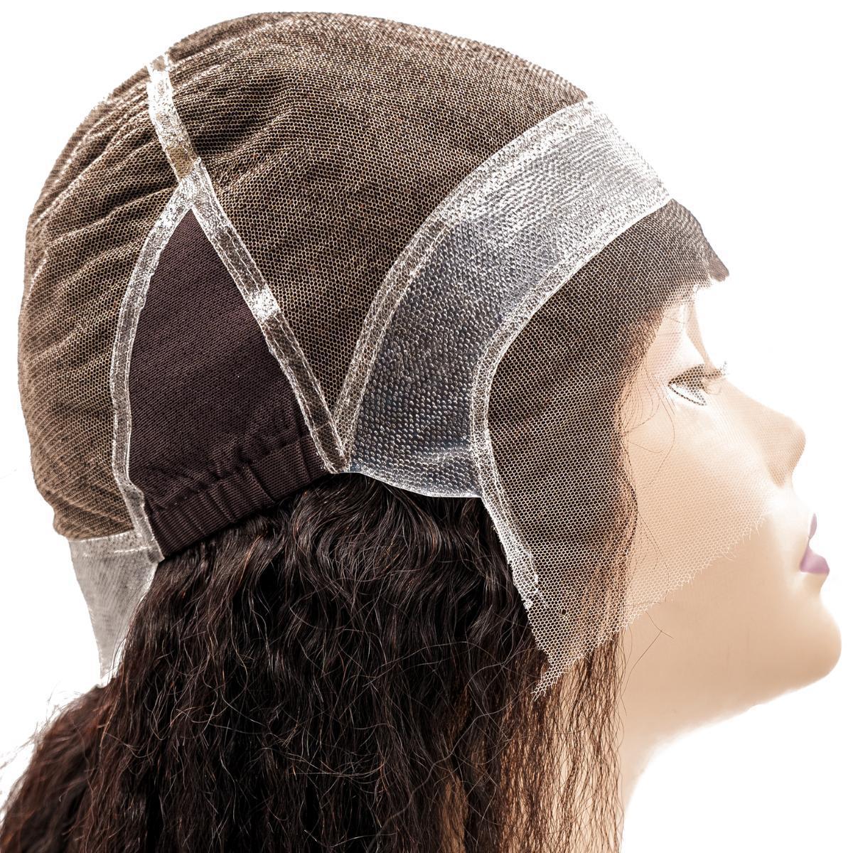 Kinky Straight Mono Lace Front PU Medical Wig Kinky Straight Mono Lace Front PU Medical Wig