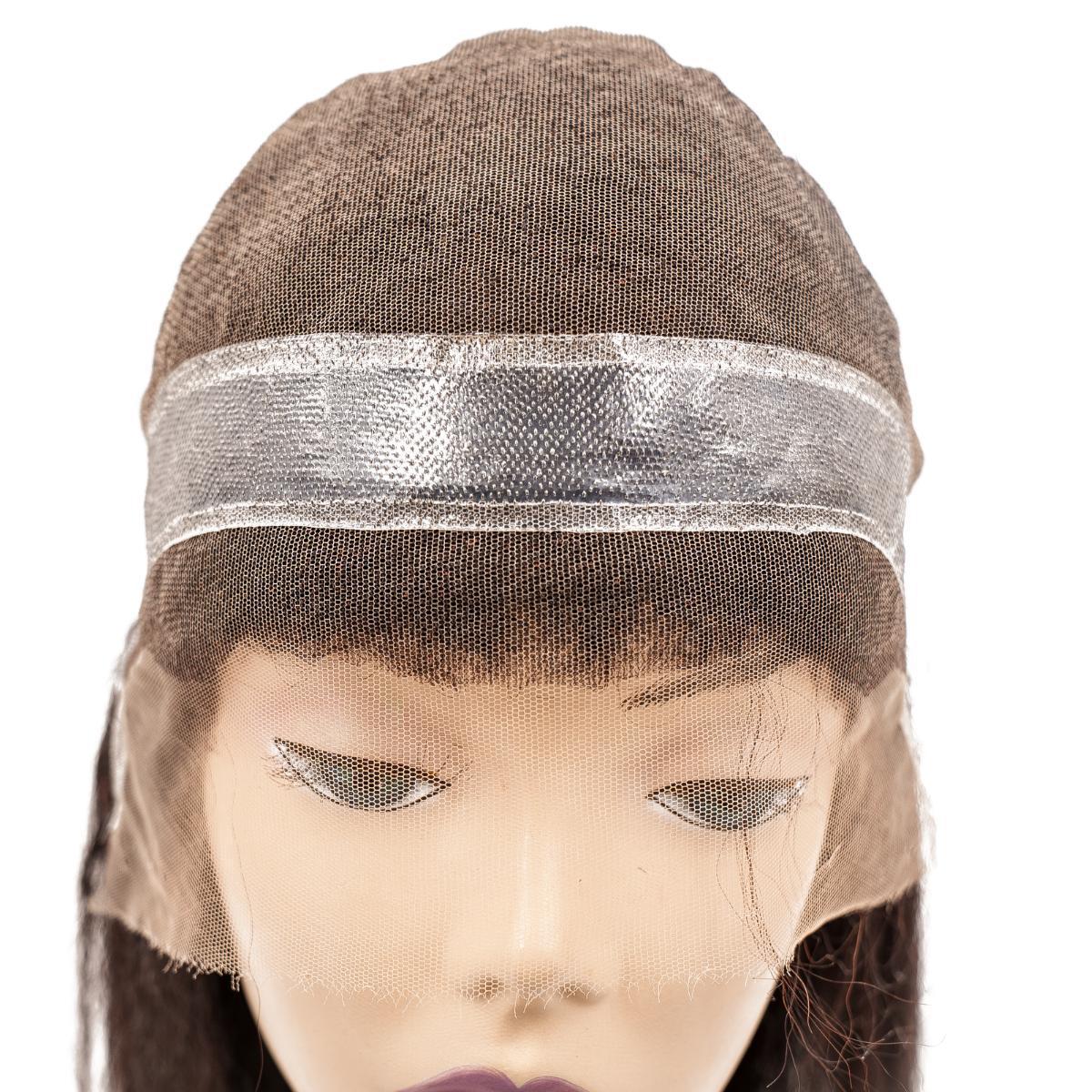 Kinky Straight Mono Lace Front PU Medical Wig Kinky Straight Mono Lace Front PU Medical Wig