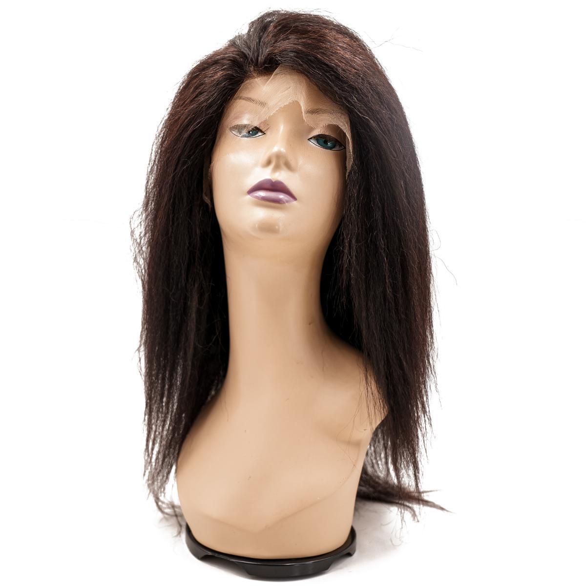 Kinky Straight Mono Lace Front PU Medical Wig Kinky Straight Mono Lace Front PU Medical Wig