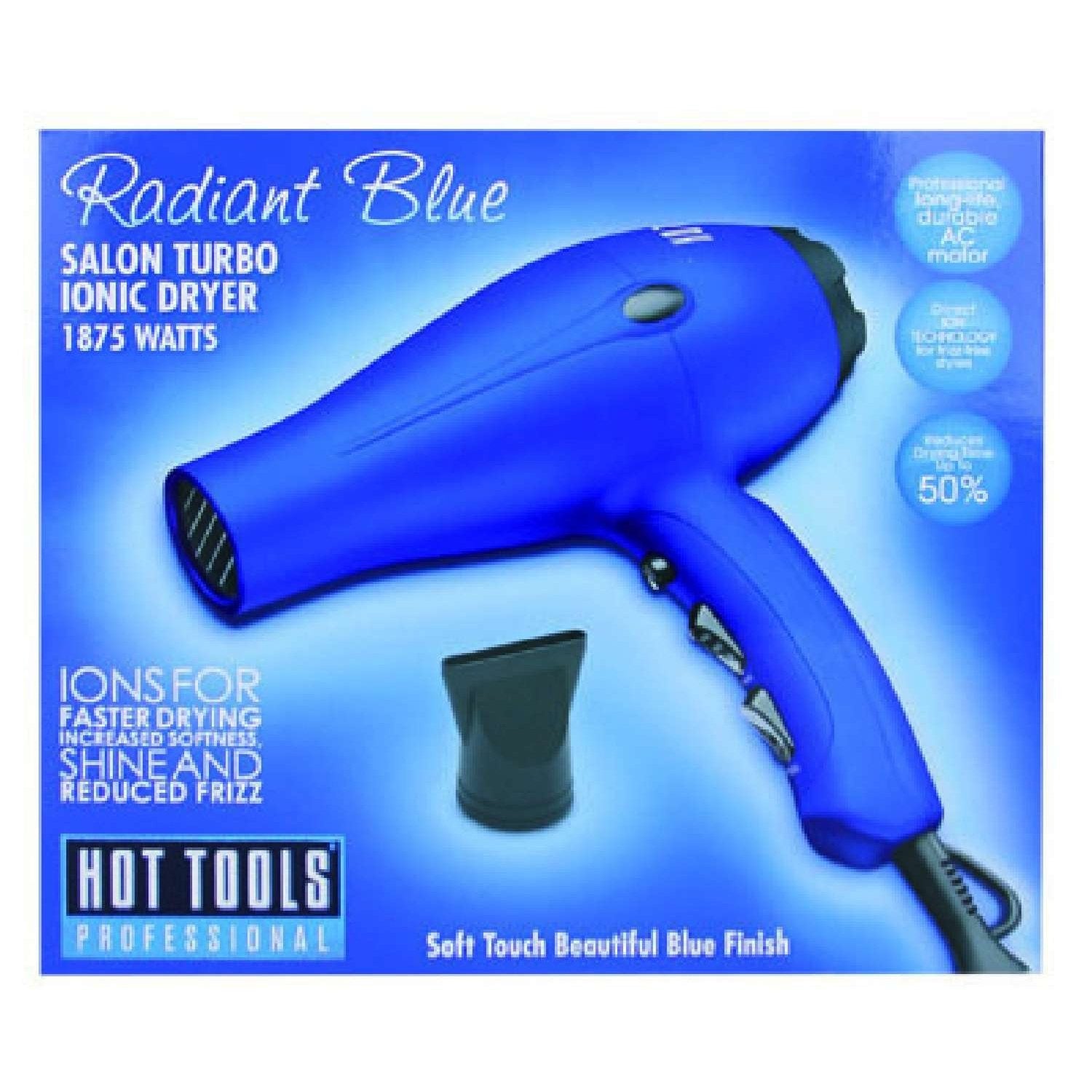 Hot Tools Titanium Radiant Blue Salon Turbo Ionic Cryer 1875W Hot Tools Titanium Radiant Blue Salon Turbo Ionic Cryer 1875W