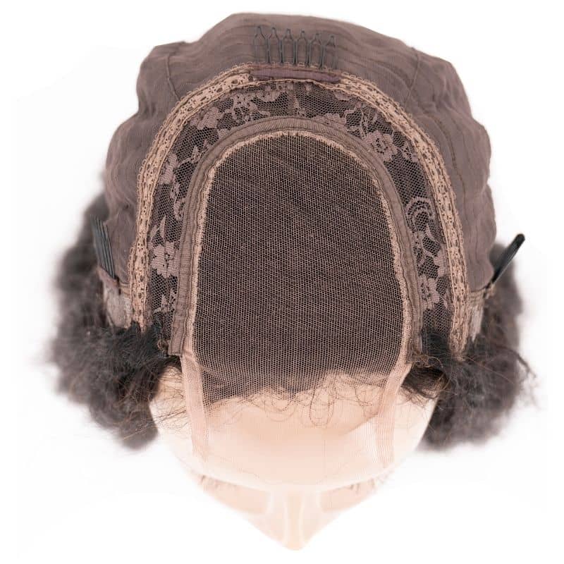 Kinky Straight 4x4 Transparent Closure Wig Kinky Straight 4x4 Transparent Closure Wig