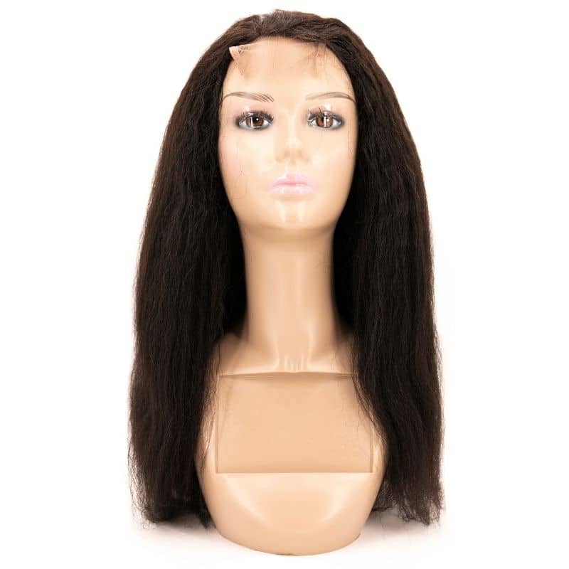 Kinky Straight 4x4 Transparent Closure Wig Kinky Straight 4x4 Transparent Closure Wig